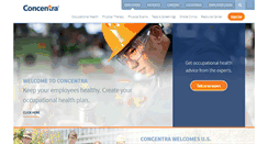 Desktop Screenshot of concentra.com